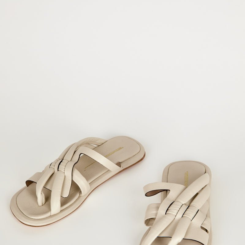 Intentionally Blank Cha Sandal Cream In Brown