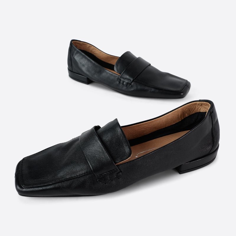 Shop Intentionally Blank Pinky Loafer In Black