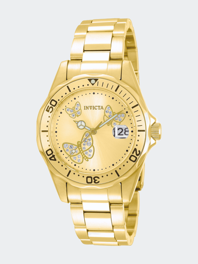 Invicta Womens 12505 Gold Stainless Steel Quartz Formal Watch product