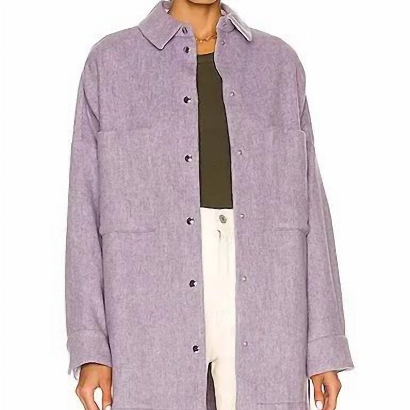 Shop Iro Bardak Coat In Purple