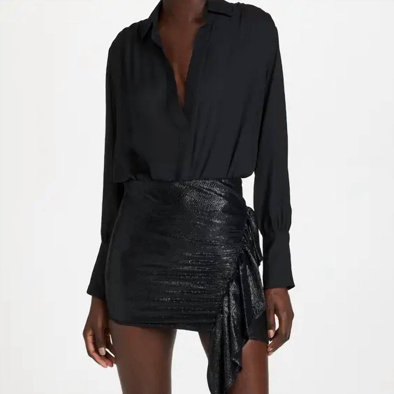Shop Iro Cassiou Skirt In Black