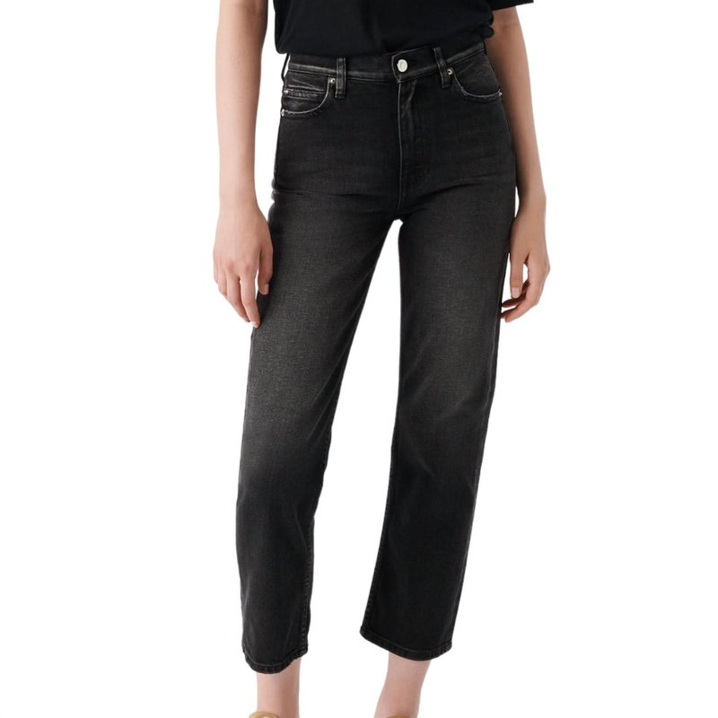 Shop Iro Deen Straight Jean In Black