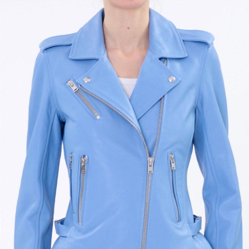 Shop Iro Newhan Jacket In Blue