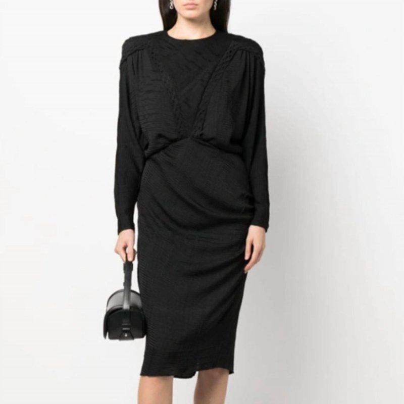 Shop Iro Nicoa Dress In Black