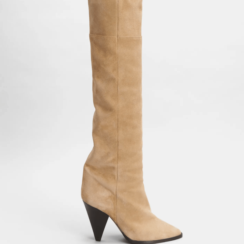 Shop Isabel Marant Riria Suede Boots In Brown