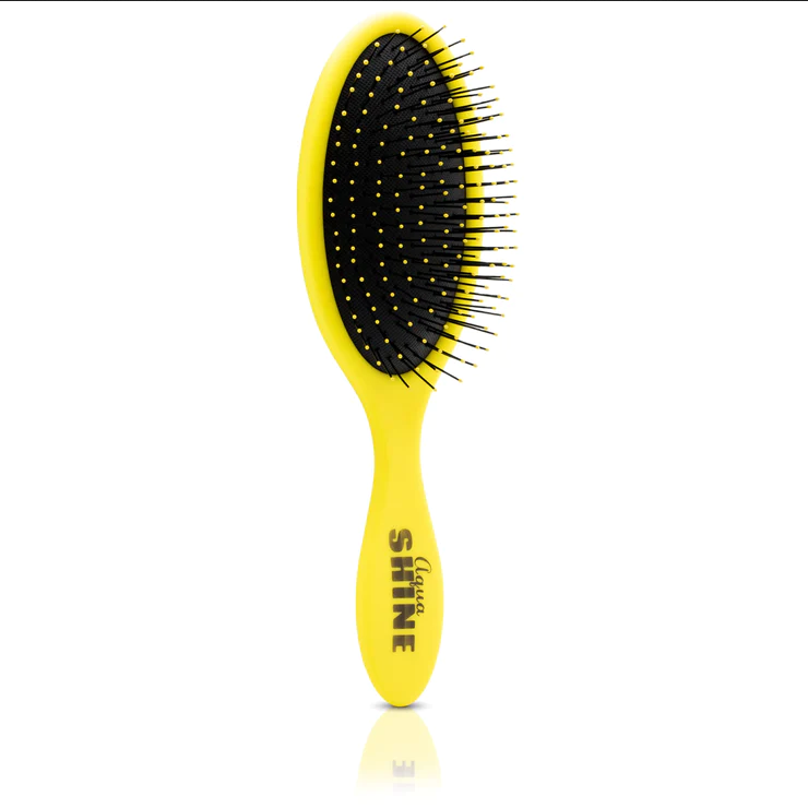 Iso Beauty Aquashine Wet & Dry Soft-touch Paddle Hair Brush In Green