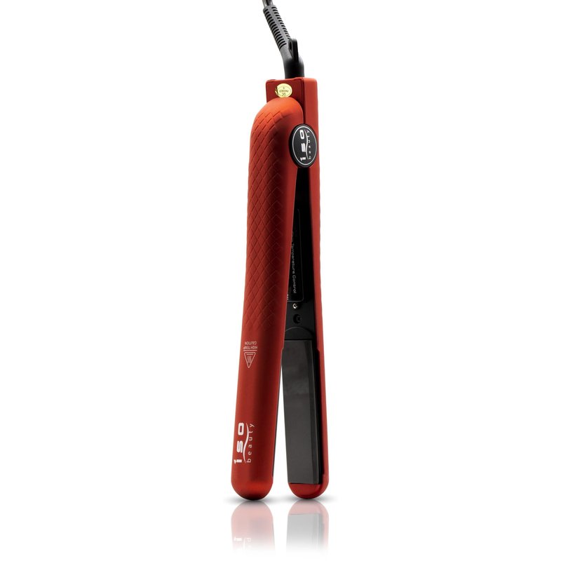 Iso Beauty Spectrum Pro 1.25" 100% Solid Ceramic Flat Iron In Red