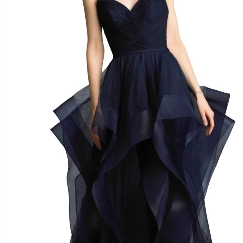 Shop Issue New York Tulle Ball Gown In Blue