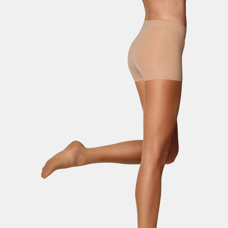 Item M6 Contouring Sheer Compression Tights In Light Tan