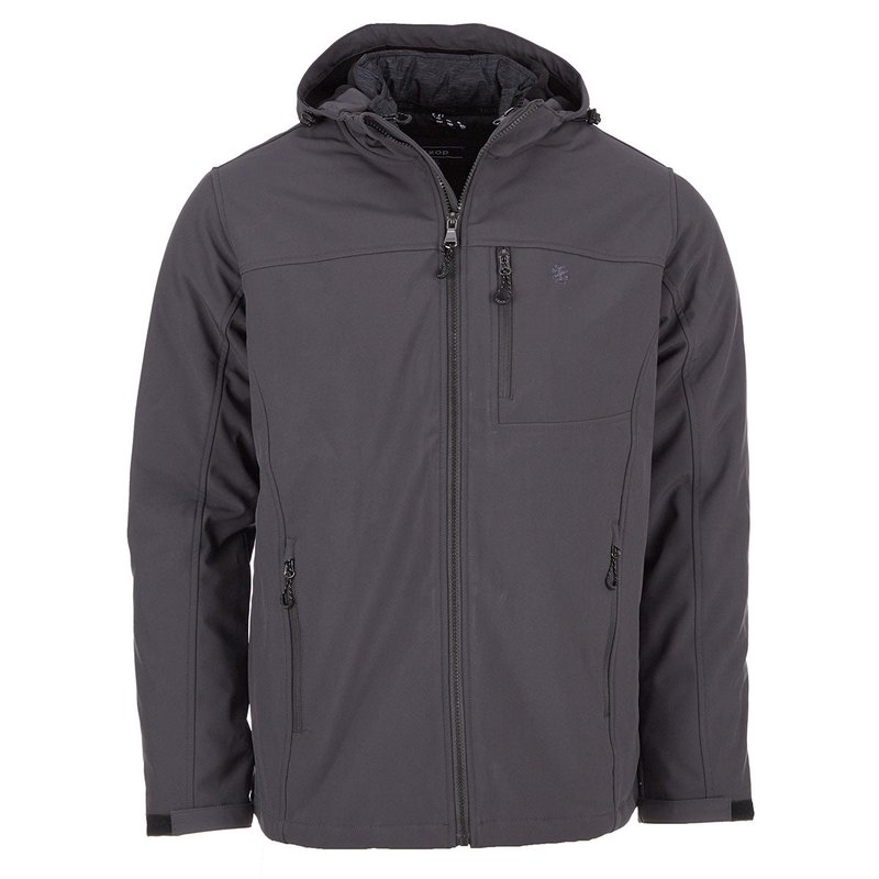 Shop Izod Men's 3-in-1 Soft Shell Systems Jacket In Grey