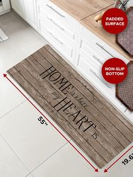 20"x55" Oversized Cushioned Anti-Fatigue Kitchen Runner Mat (Home Heartwood)