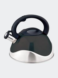 3.0 Quart Stainless Steel Whistling Tea Kettle - Black