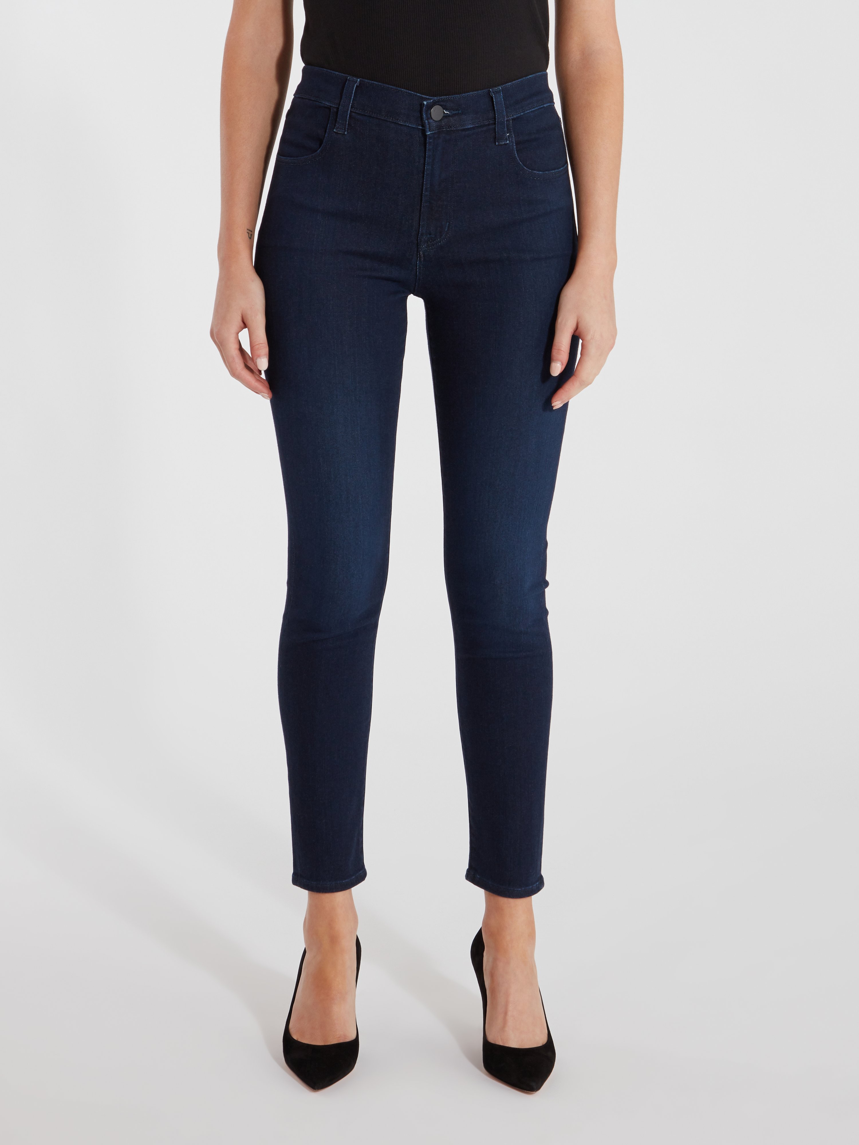 J Brand Alana High Rise Cropped Skinny Jeans In Chroma