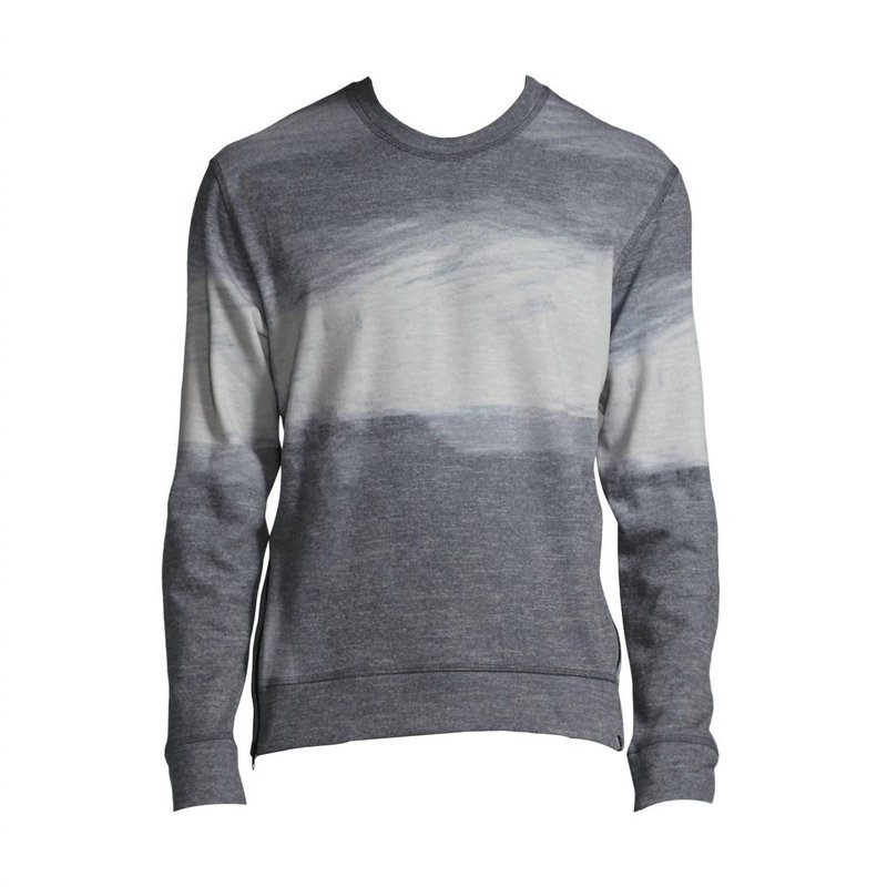Shop J Brand Men's Print Messer Fleece Sweatshirt In Grey
