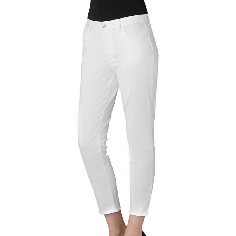 Shop J Brand Women Tessa High Rise Tapered Crop Jeans In White