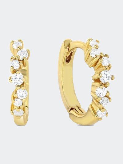 Jackie Mack Designs Glimmer Huggies Earrings - Gold product