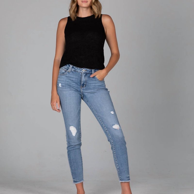 Shop Jag Cecilia Mid Rise Skinny Jeans In Soho Blue