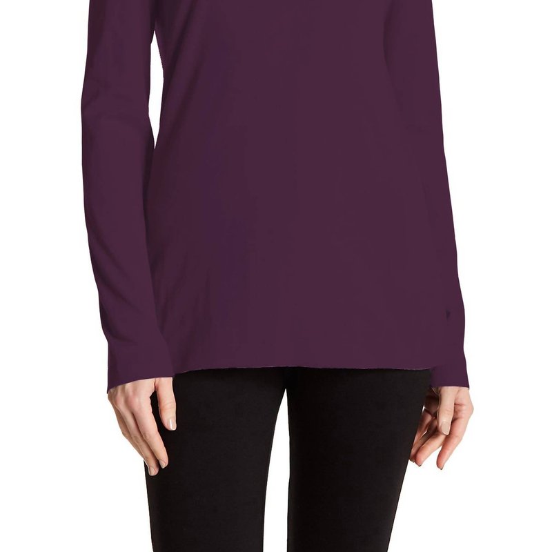 James Perse Women V-neck Shirt In Purple