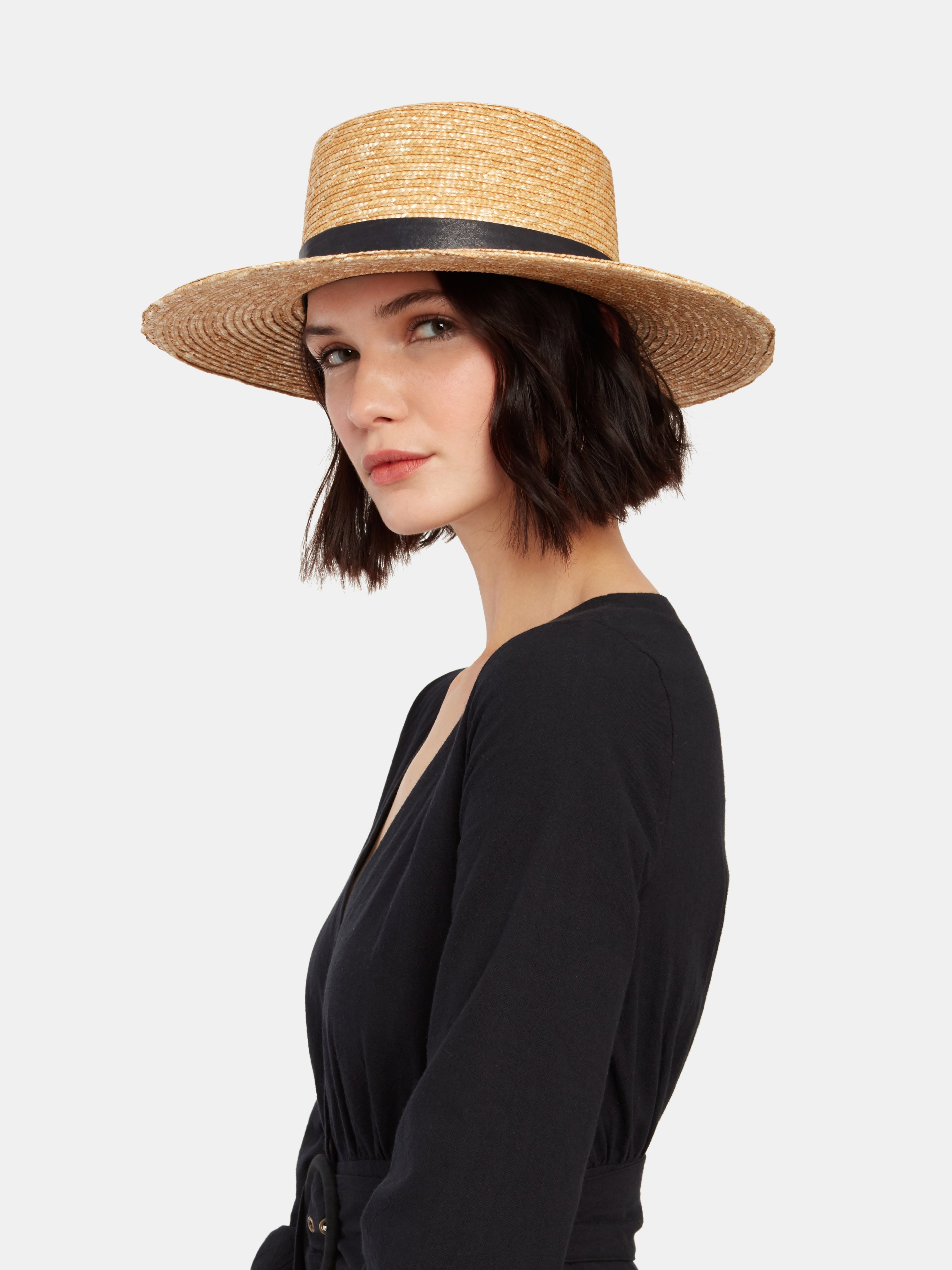 Janessa Leone Klint Straw Hat In Natural