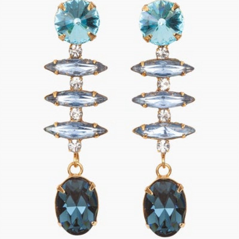 Shop Jennifer Behr Women's Elsa Earrings In Blue