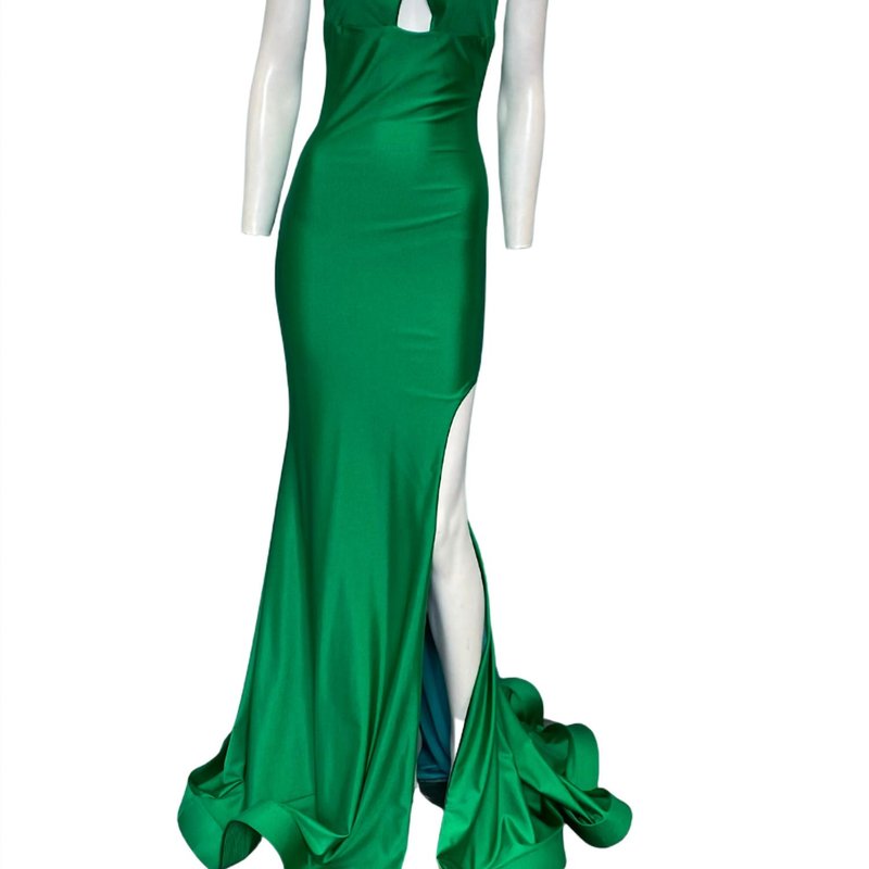 Shop Jessica Angel Evening Gown In Green