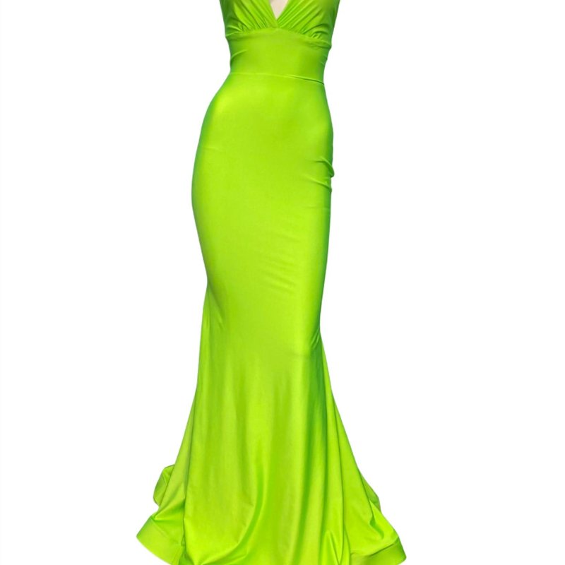 Jessica Angel Evening Gown In Green