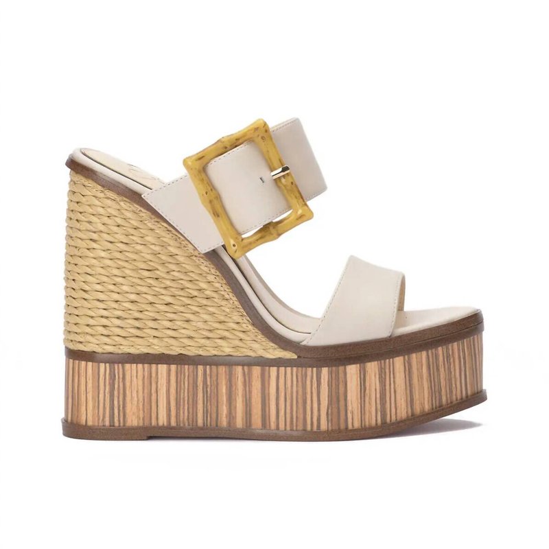 Shop Jessica Simpson Hendrya Wedge Sandal In Natural In Brown