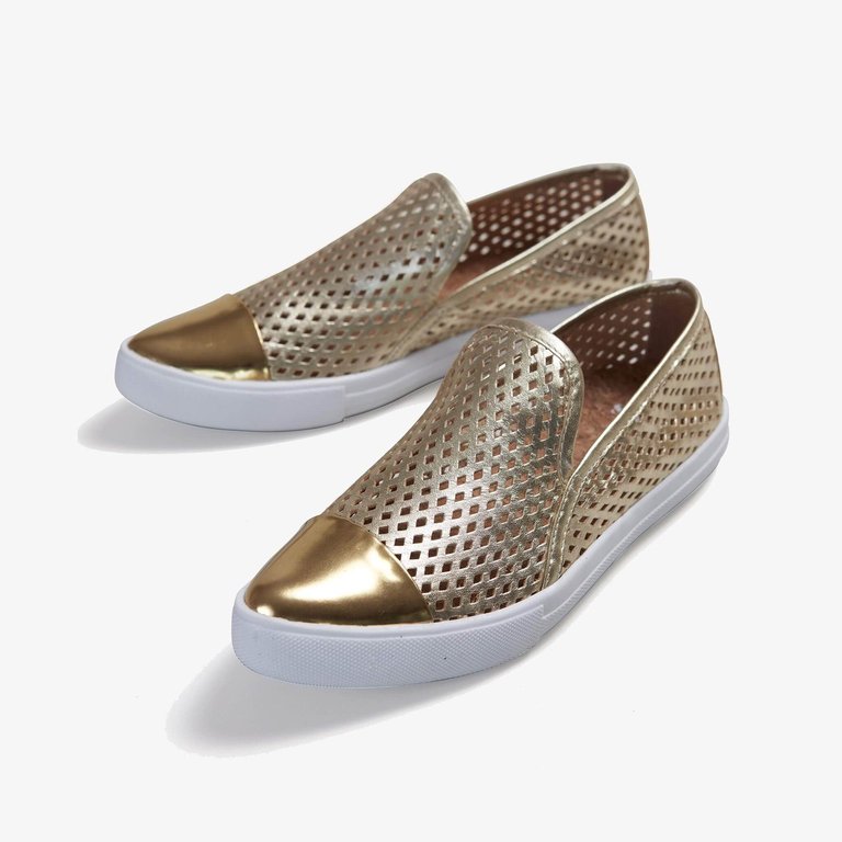 Slim Shoes - Gold + Gold