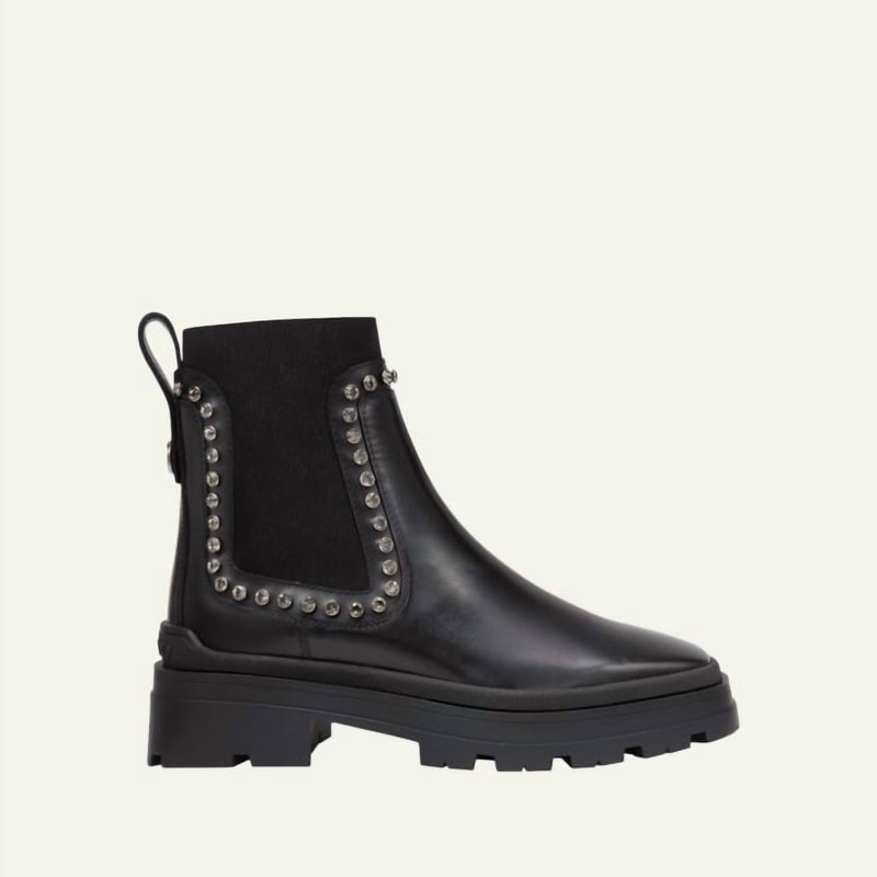 Shop Jimmy Choo Crystal Embellished Boot In Black