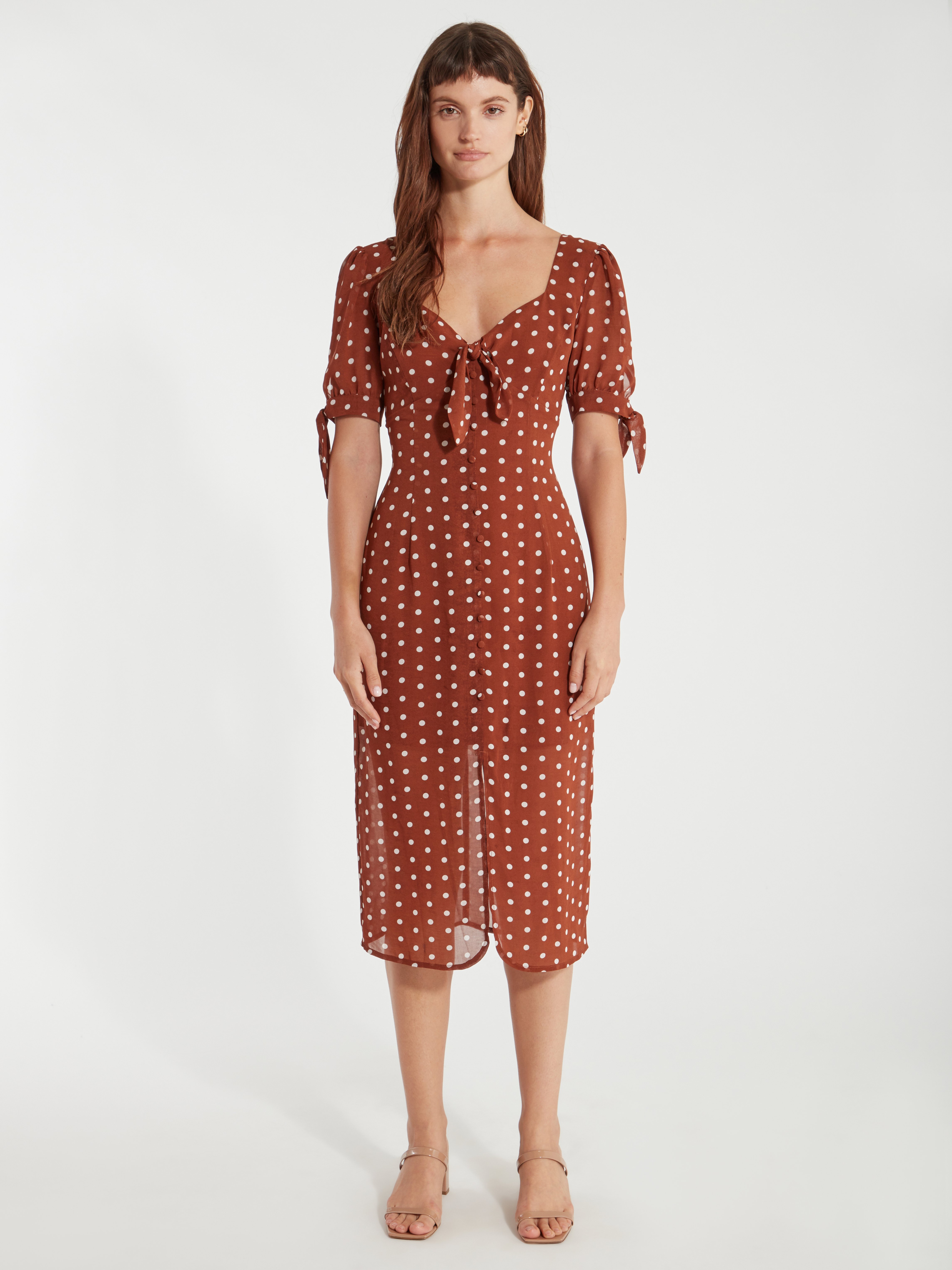 joa button down dress