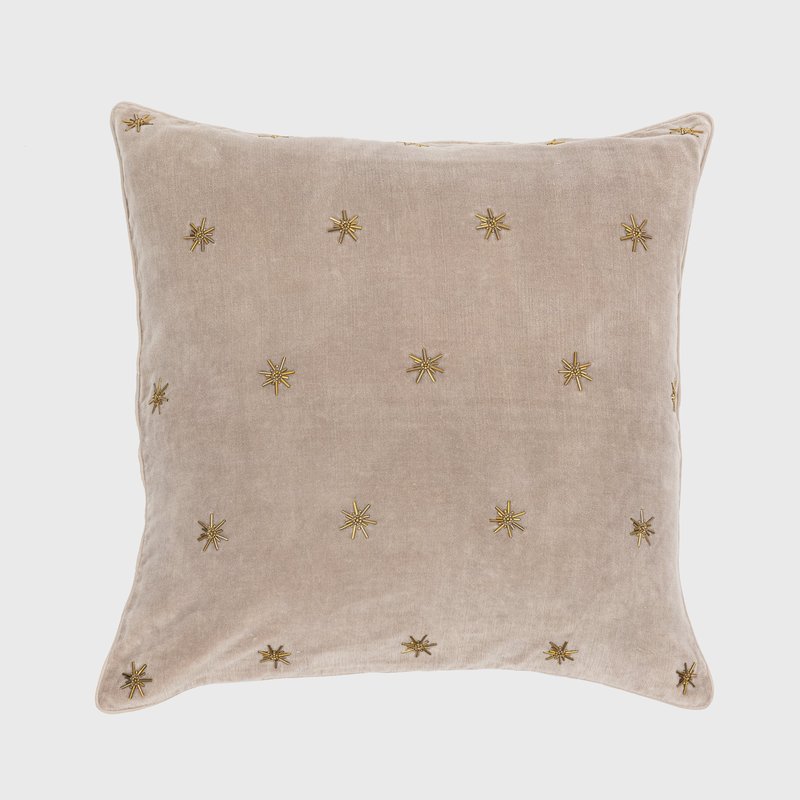 Joanna Buchanan Embroidered Star Pillow In Brown