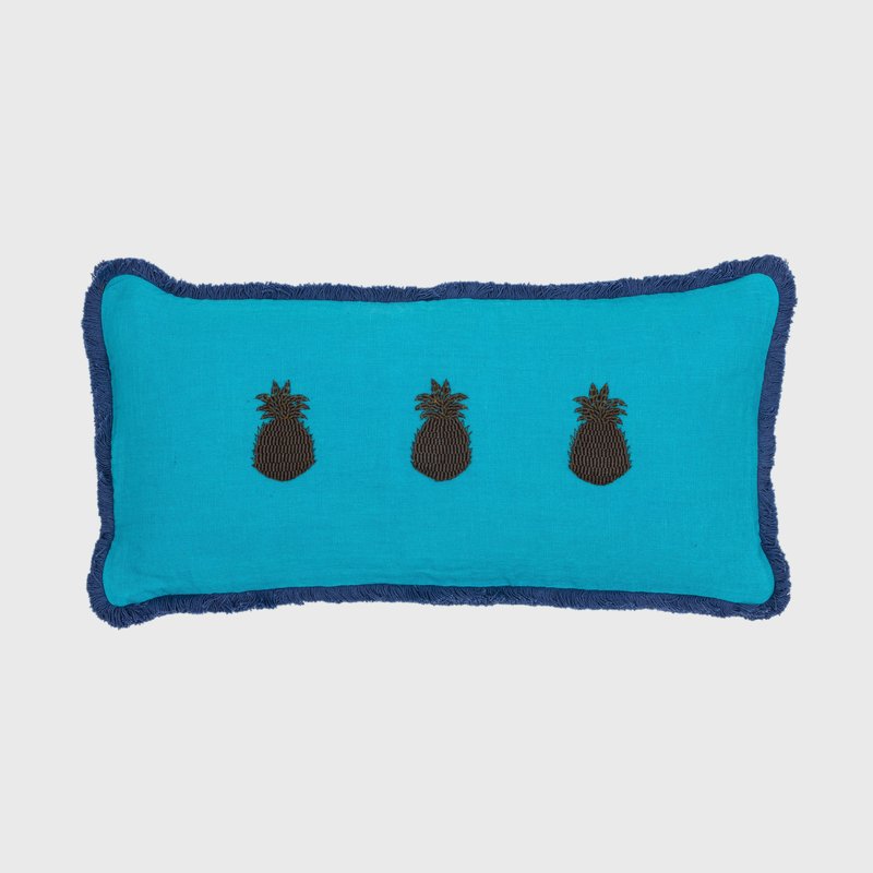 Joanna Buchanan Pineapple Pillow In Blue