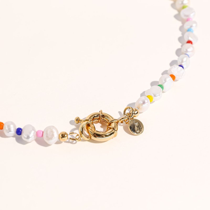 Shop Joey Baby Amber Necklace In White