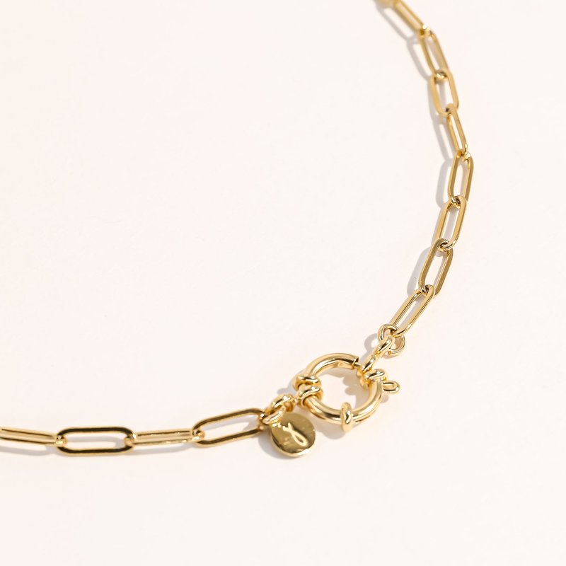 Shop Joey Baby Elaine Necklace In Gold