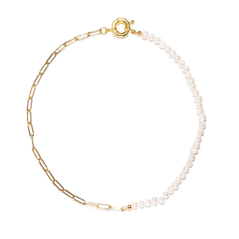 Shop Joey Baby Lily Necklace In Gold