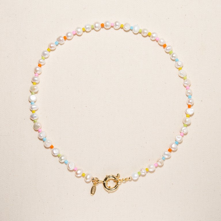 Sakura Necklace - Gold/Pearls