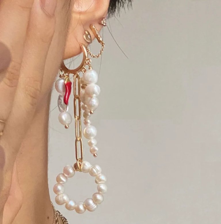Stella Earring - Gold / Pearl
