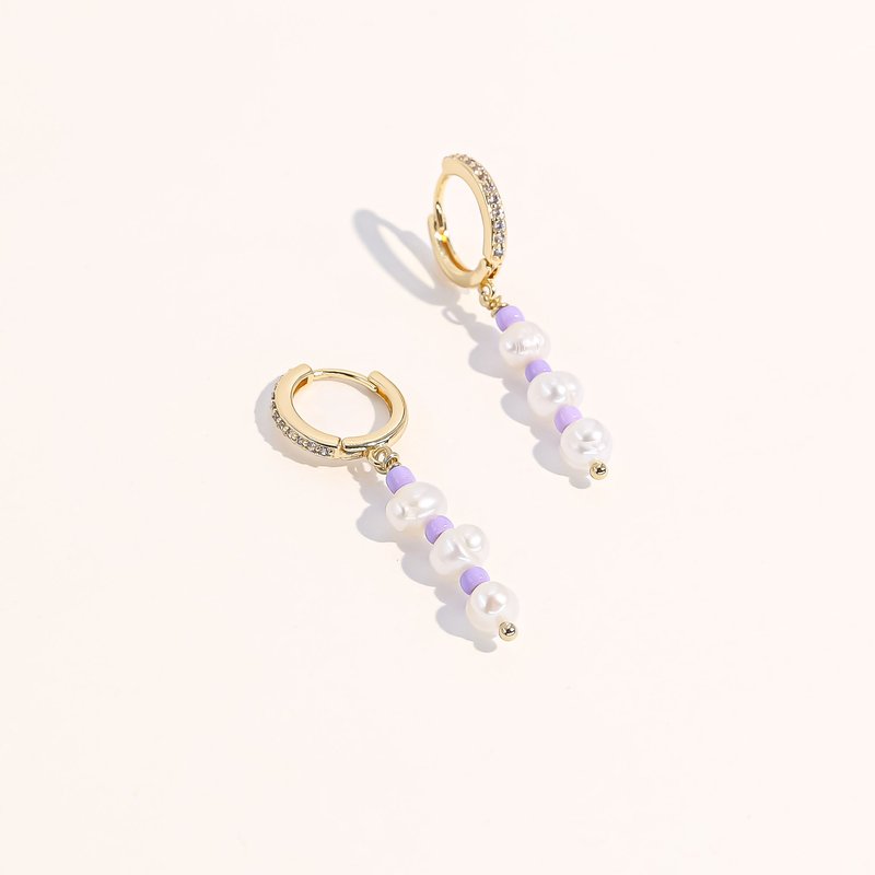 Shop Joey Baby Taro Earrings In White