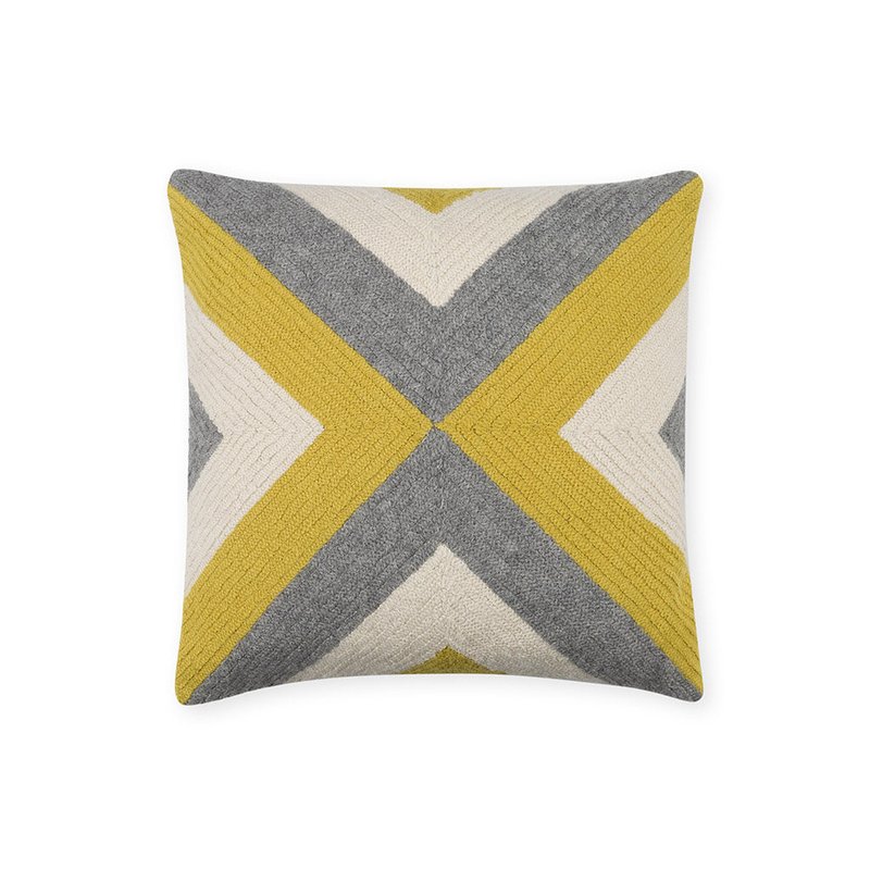 Johanna Howard Home Grinda Square Pillow In Yellow