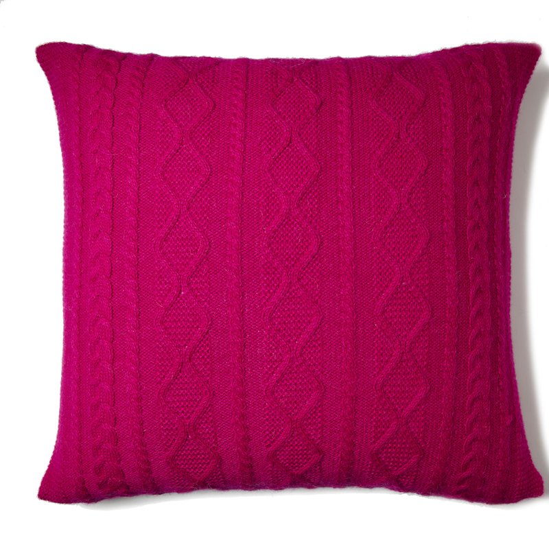 Johanna Howard Home Howard Cable Square Pillow In Red