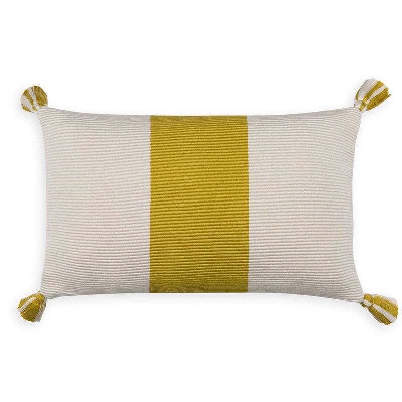 Johanna Howard Home Laguna Stripe Pillow In Yellow
