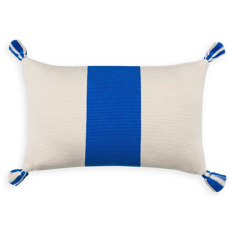 Johanna Howard Home Laguna Stripe Pillow In Blue
