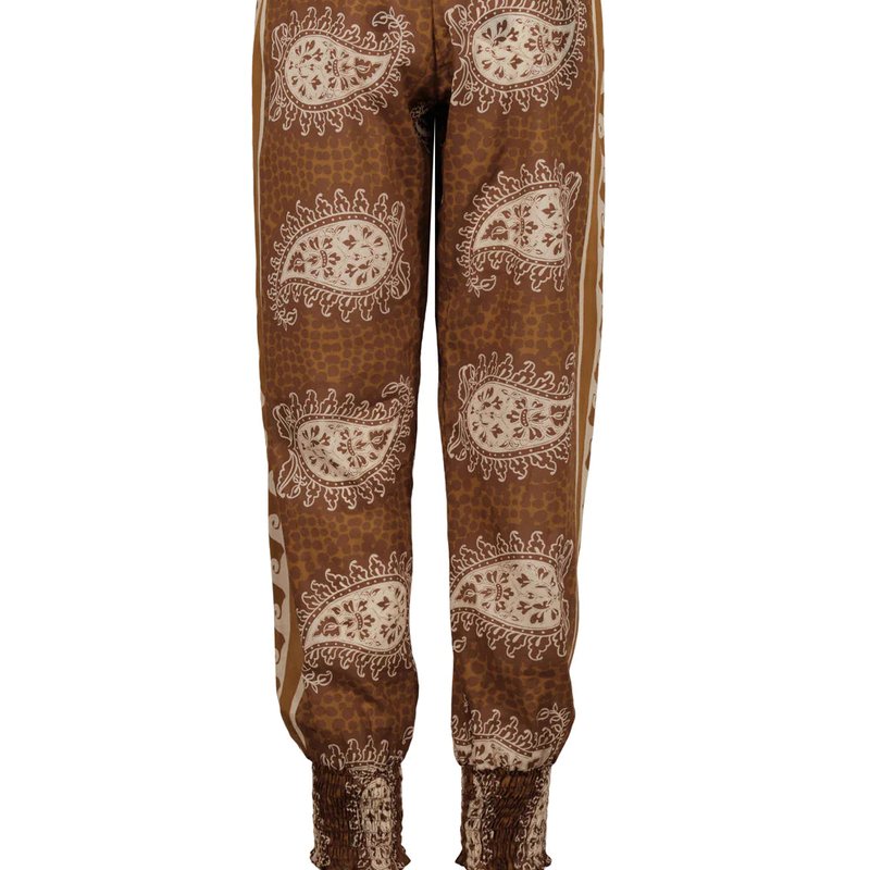 Johanna Ortiz Be In Peace Pant In Brown