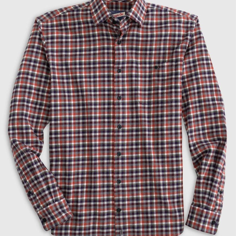 Shop Johnnie-o Joe Hangin' Out Button Up Shirt In Red