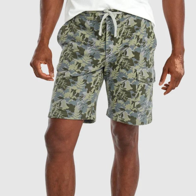 Shop Johnnie-o Jungle Lounger Shorts In Grey