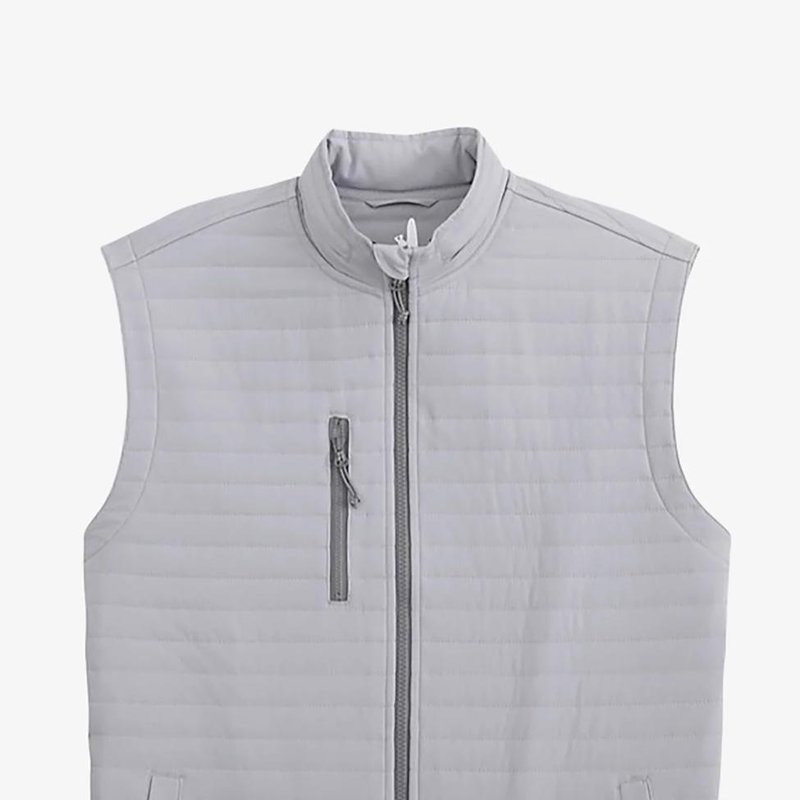 Shop Johnnie-o Men's Crosswind Prep-formance Vest In Grey