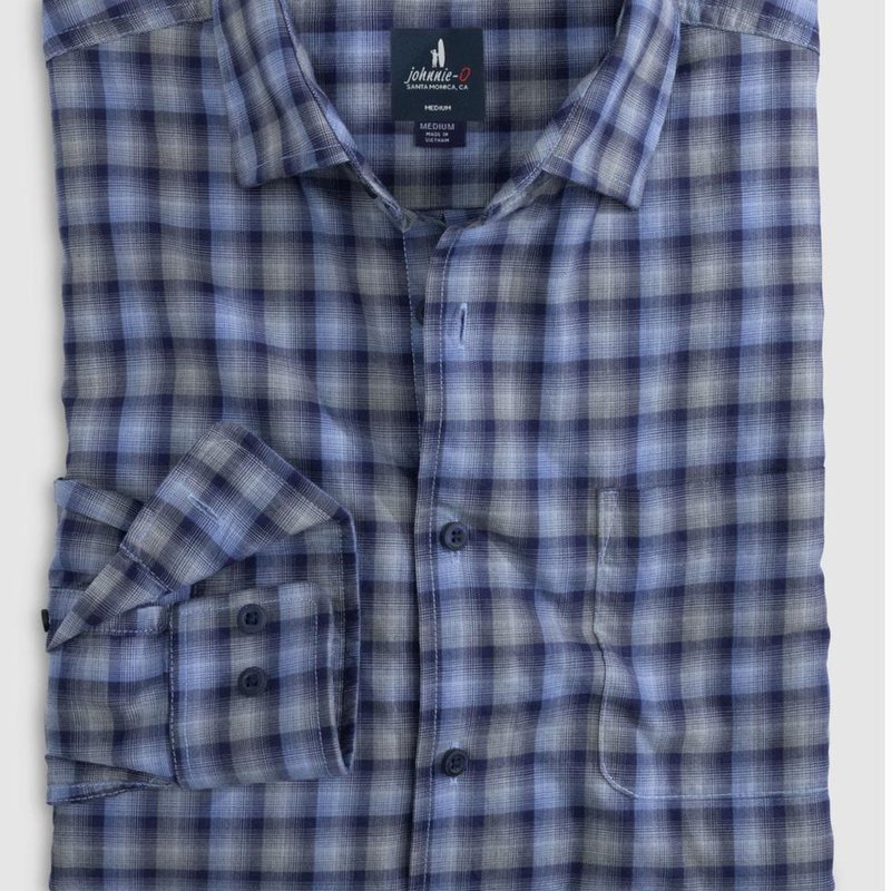 Johnnie-o Men's Iver Tucked Up Shirt In Blue