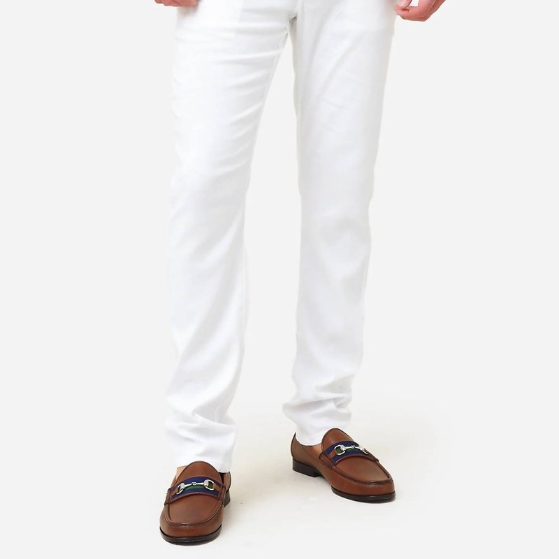 Shop Johnnie-o Men's Lino 5-pocket Chino Pant In White