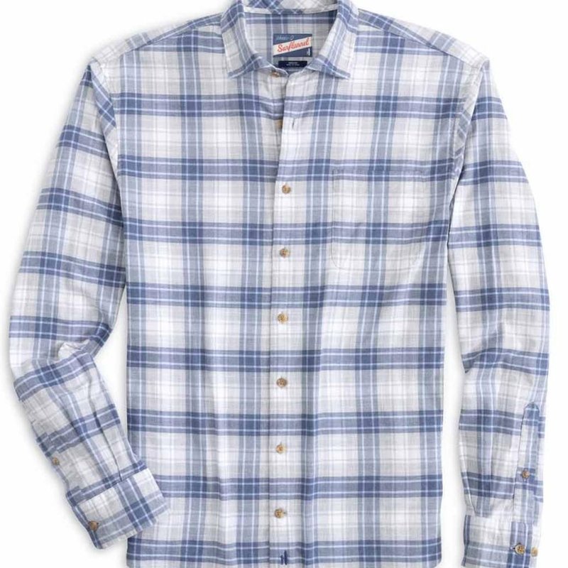 Shop Johnnie-o Men's Rory Plaid Hangin' Out Shirt In Grey