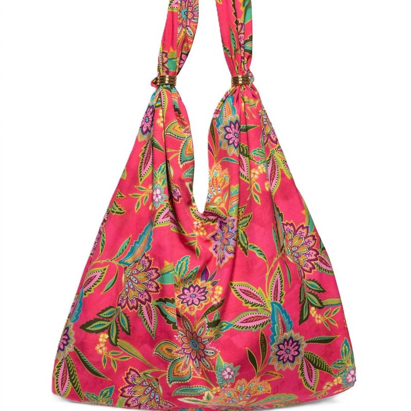 Shop Johnny Was Flamingo Ring Beach Bag In Pink